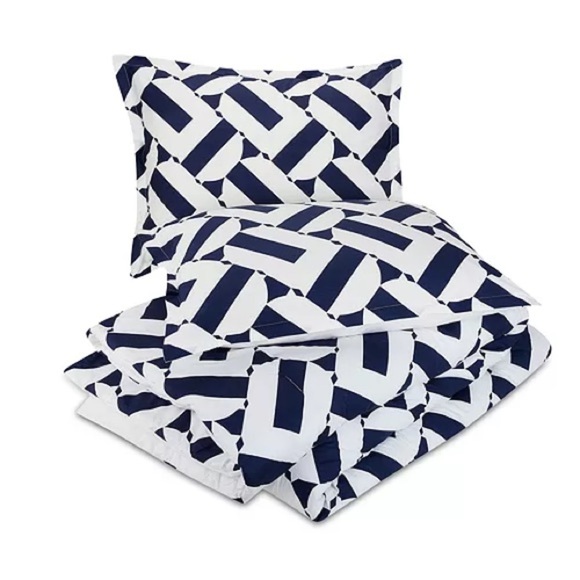 TRINA TURK- Black and White Duvet Full / Queen, NEW - Picture 2 of 3